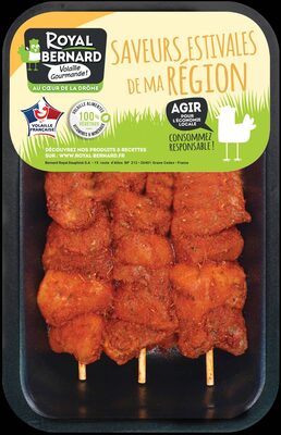 3 Brochettes de Filet de Poulet paprika et cumin