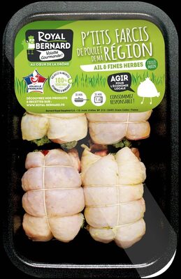 4 P'tits farcis de poulet Ail et fines herbes