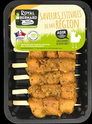 8 mini Brochettes de Filet de Poulet curry