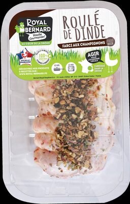 Roulé de dinde farci aux champignons