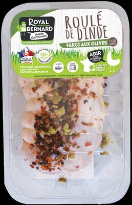 Roulé de dinde farci aux olives
