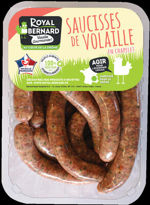 Saucisses de dinde aux herbes en chapelet