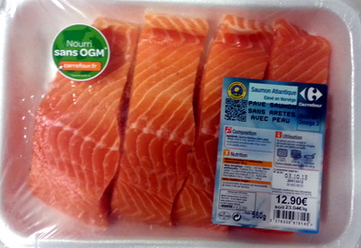 Pavé de saumon sans arêtes avec peau - 560 g