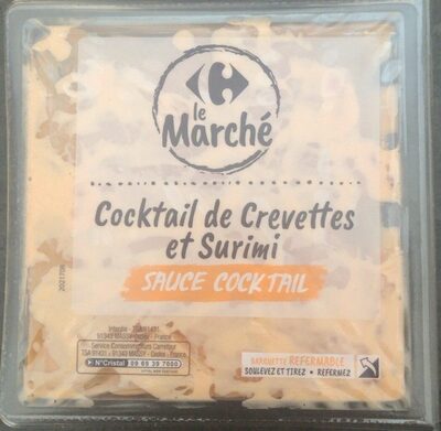 Cocktail de crevettes et surimi sauce cocktail