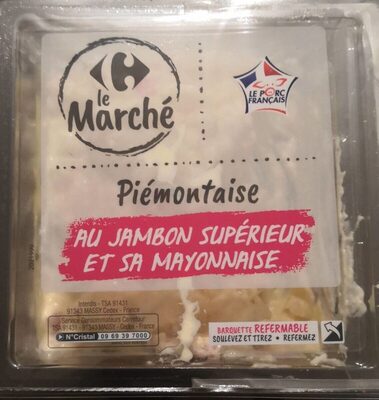 Piémontaise Au jambon supérieur et sa mayonnaise