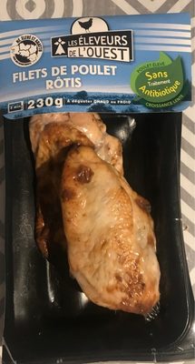 Filets de poulet rotis