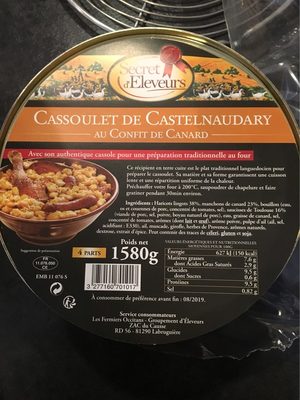 Cassoulet de Castelnaudary au Confit de Canard