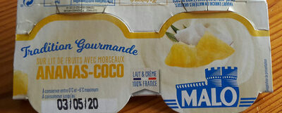 Yaourt ananas coco