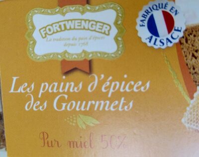 Les pains d'épices des Gourmets, pur miel 53%