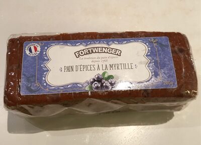 Pain d'épices à la myrtille, aromatisé