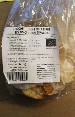 Brioche tressée pure beurre. surgelée