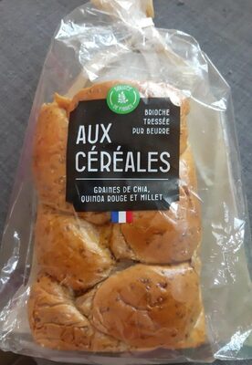 Brioche tressée pour beurre aux céréales