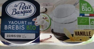 Le Petit Basque Yaourt Brebis Vanille Bio