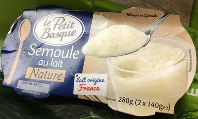 Semoule au lait nature