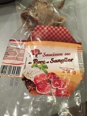Saucisson sec de porc et sanglier