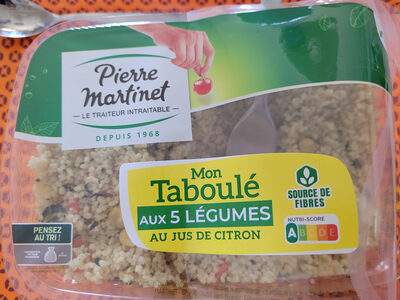 Mon taboulé aux 5 légumes au jus de citron