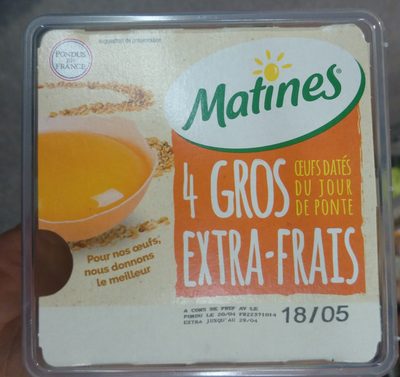 4 Gros oeufs Extra-frais