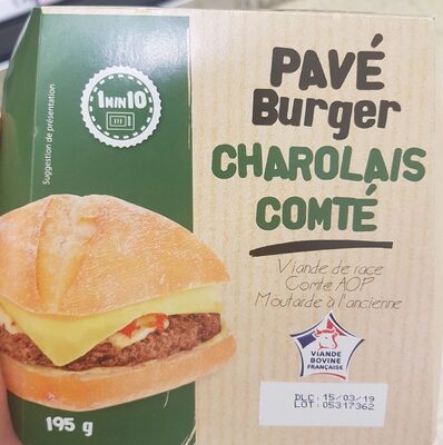 Pavé burger charolais comté