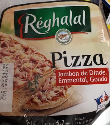 Pizza jambon de dinde emmental gouda