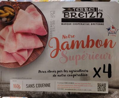 Notre Jambon Supérieur x4 sans couenne