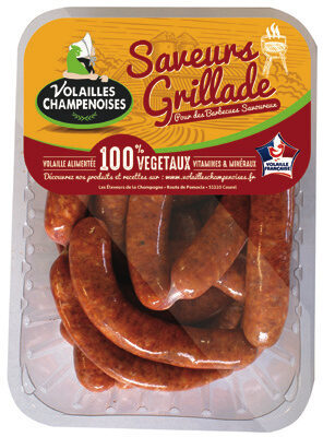 Saucisses de volaille au chorizo en chapelet