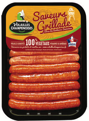 Plateau Sympa Grill : 6 saucisses nature + 6 merguez
