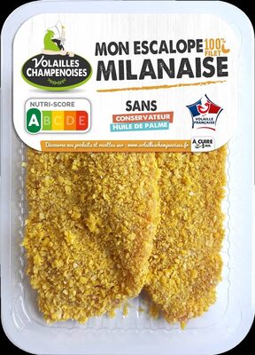 Mon escalope de dinde à la milanaise