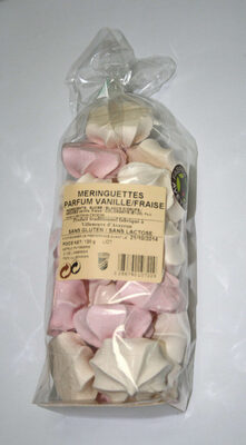 Meringuettes parfum vanille/fraise