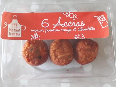 6 Accras Morue, Poivron Rouge et Ciboulette