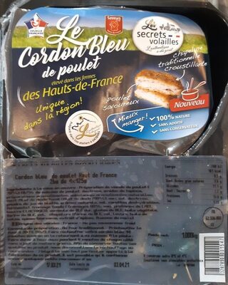Le cordon bleu de poulet