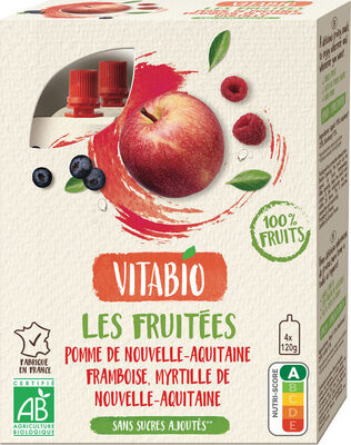 Gourde Fruits Pomme Framboise Myrtille