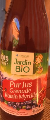 Pur jus grenade raisin myrtille