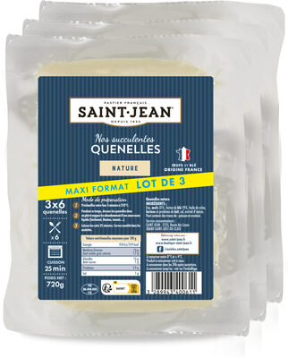 Quenelle Nature LOT de 3 sachets 6x40g