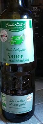 Huile bio sauce tournesol désodorise