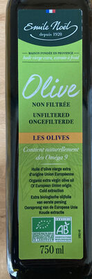 Huile d'Olive vierge extra Biologique non filtrée