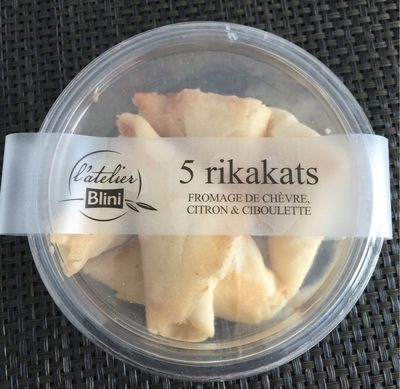 5 rikakats fromage de chèvre, citron & ciboulette