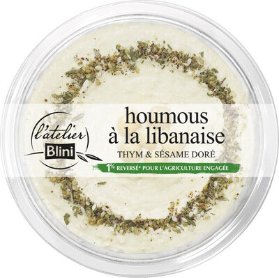 Houmous à la libanaise, thym et sésame doré