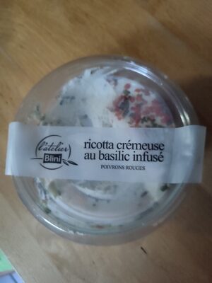 Ricotta crémeuse au basilic infusé