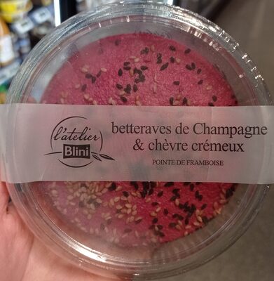 Betteraves de Champagne & chèvre crémeux, pointe de framboise