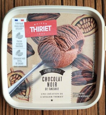 Crème glacée chocolat noir de Tanzanie