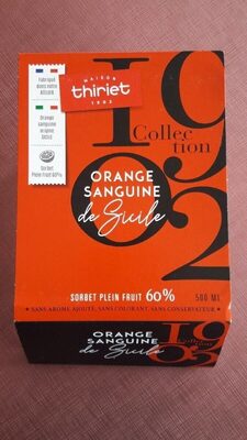 Sorbet orange sanguine de Sicile