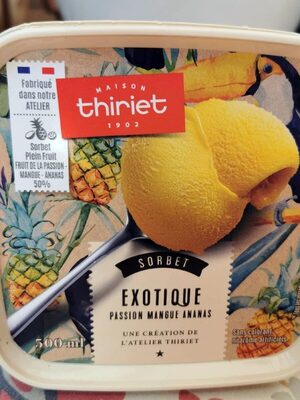 Sorbet Exotique passion Mangue Ananas