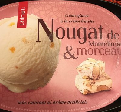 Crème glacée nougat Montélimar & morceaux