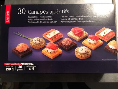 30 canapes aperitifs