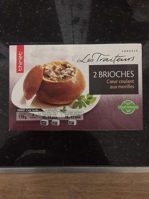 2 Brioches coeur coulant aux morilles