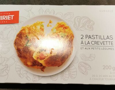 2 pastillas à la crevette et aux petits légumes