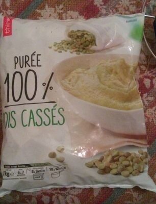 Purée 100% pois cassés