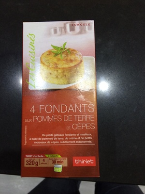 Fondants pommes de terre et cèpes