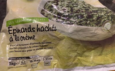 Epinards haché a la creme