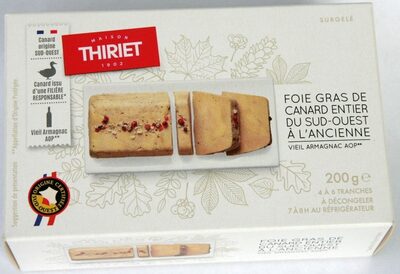 Foie gras canard entier Sud ouest